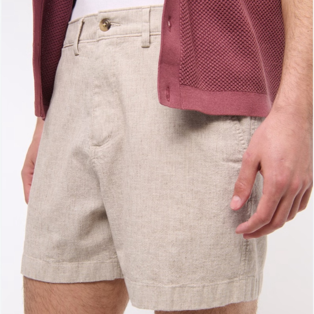 Abercrombie & Fitch linen blend Beige Shorts size 34